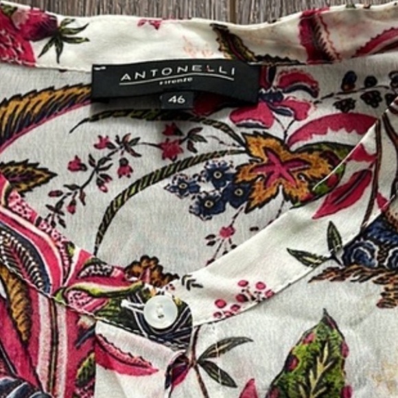 Antonelli Firenze floral dress Sz. 10 - Picture 12 of 14